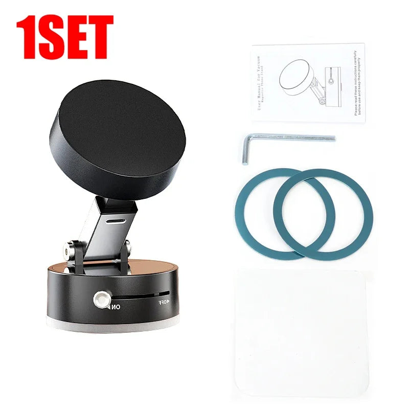 Vacuum Magnetic Suction Cup, Double Sided Hands-Free Magnetic Cell Phone Holder