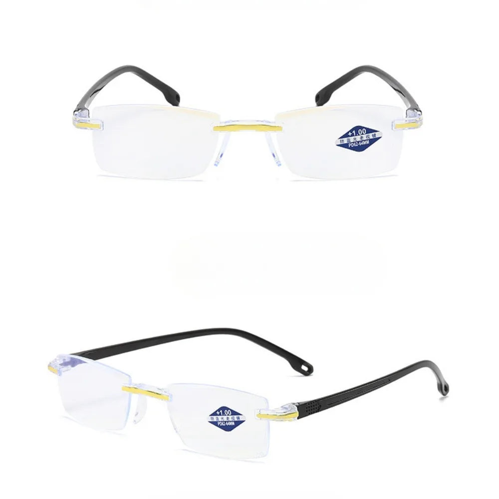 Square Classic Reading Glass Lenses +1.0~+4.0 Anti Radiation Glasses for Women