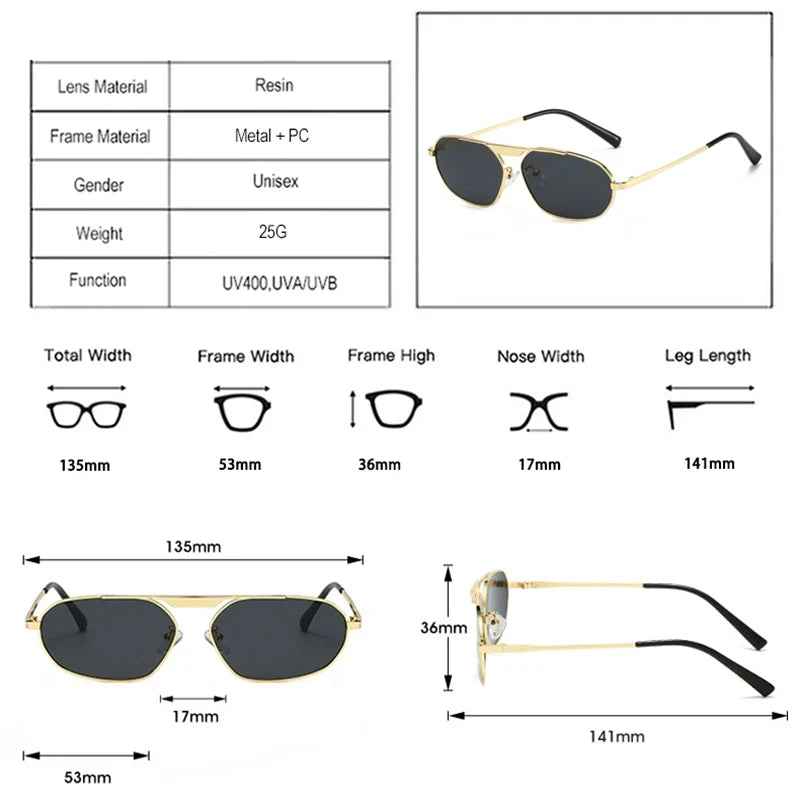 JNPCXI NewRetro Metal Cat Eye Women Sunglasses Fashion Brand Designer Irregular Polygon Men Punk Shades UV400 Sun Glasses