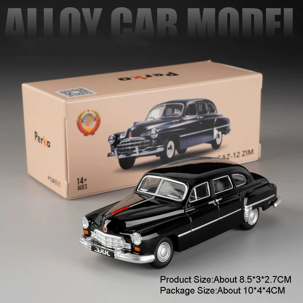 1:64 GAZ-24 GAZ-12ZIM Alloy LADA 2105 2101 Diecast Model Series Four Wheel Suspension Miniature Vehicle Children's Holiday Gifts