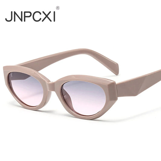 JNPCXI Retro Cat Eye Sunglasses Women Luxury Fashion Punk Sun Glasses for Ladies Shades Retro Eyewear UV400