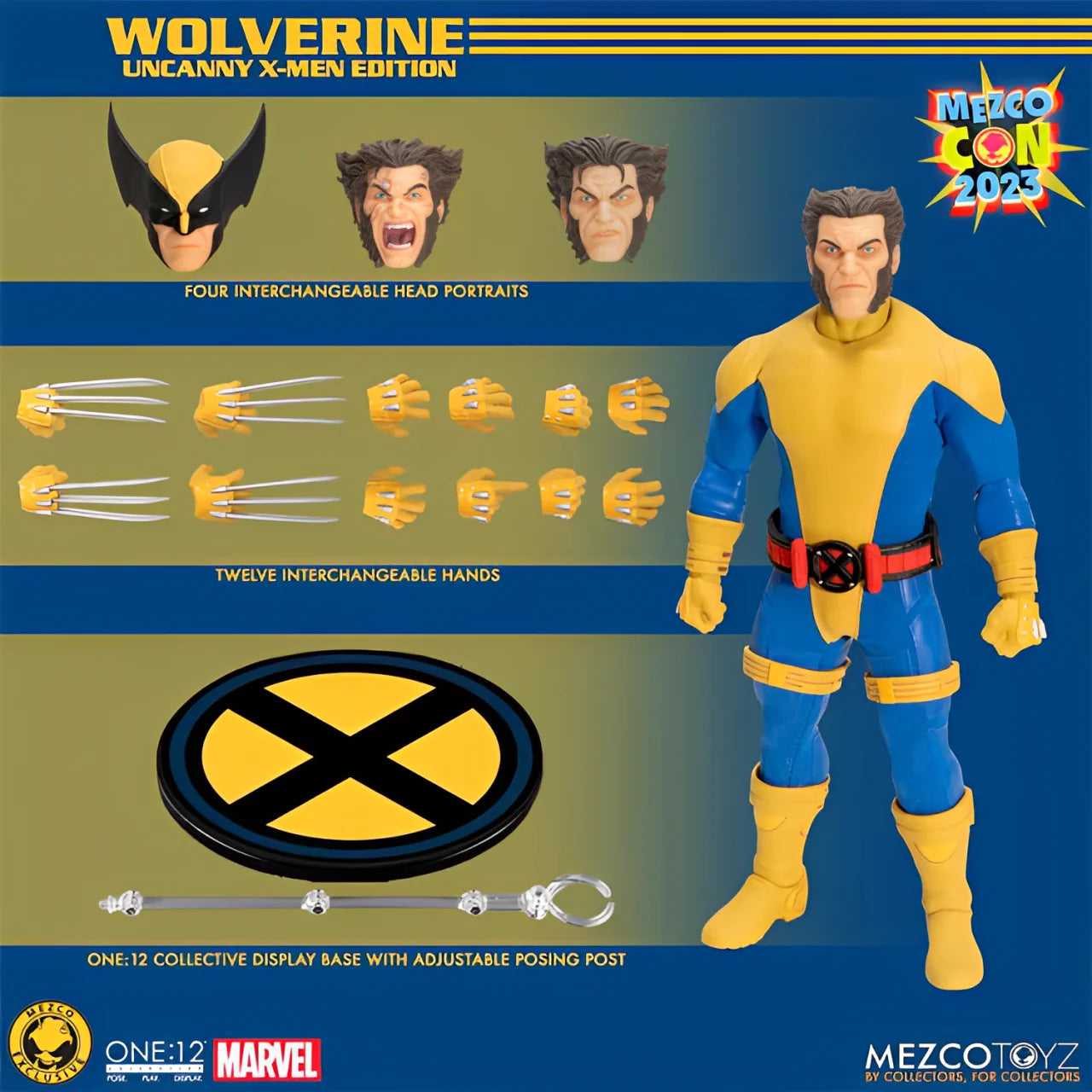 Mezco One 12 X-Men Uncanny Wolverine Logan 6" Action Figure