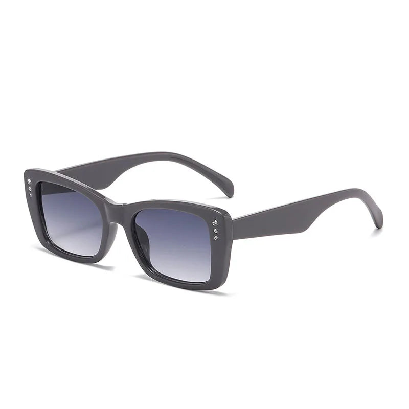 JNPCXI Vintage Suqare Women Luxury Sunglasses Diamond Shades UV400 Fashion Gradient Men Sun Glasses