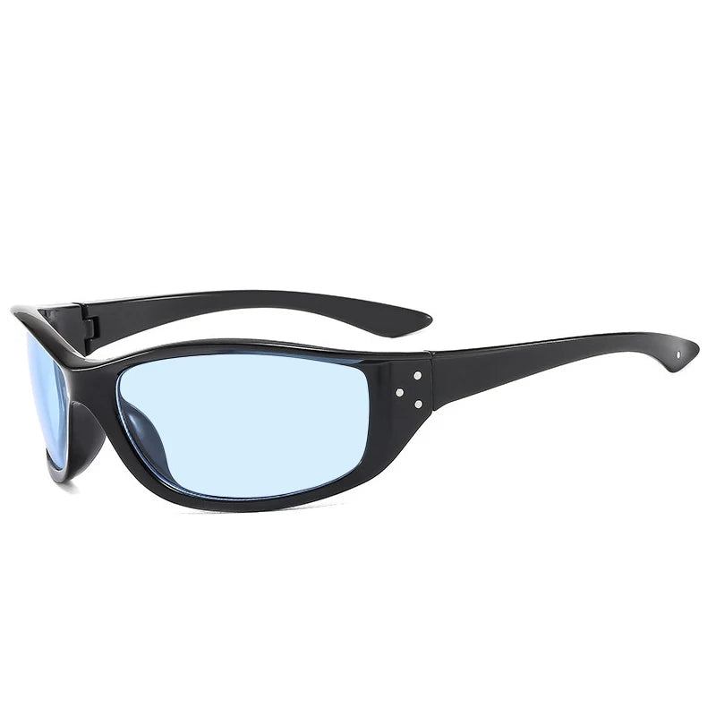 JNPCXI New Retro Y2K Candy Color Cat Eye Sunglasses Women Fashion Rivets Outdoor Sports Punk Men Trending Sun Glasses