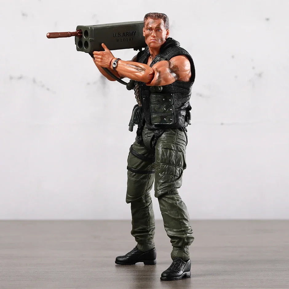NECA Schwarzenegger Commando Action Figure Model Toys Creative Action Collection