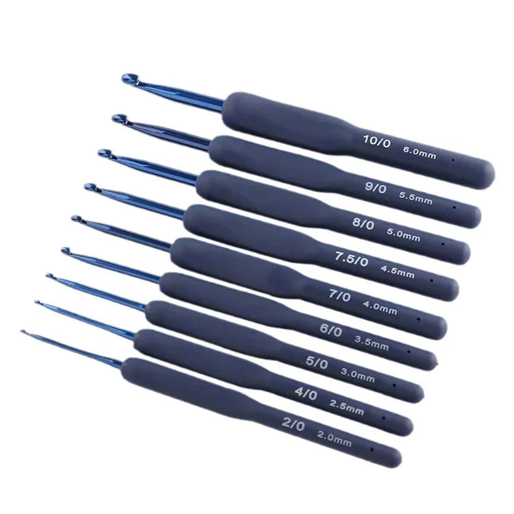 Comfort Crochet Set, Thick Grip, Ergonomic Soft Handle Hooks Set with Various Sizes-Perfect for DIY Knitting Crocheting Supplies