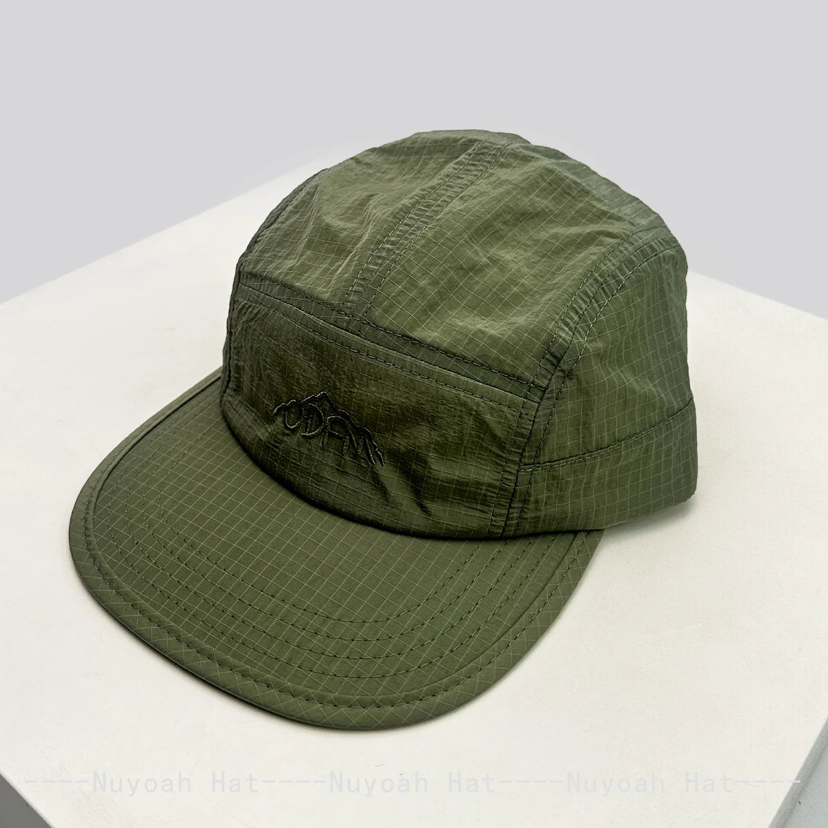 New Men Women Quick Drying Plaid Embroidered Letters Baseball Hats Sunshade Flat Eave Breathable Outdoor Peaked Caps Versatile