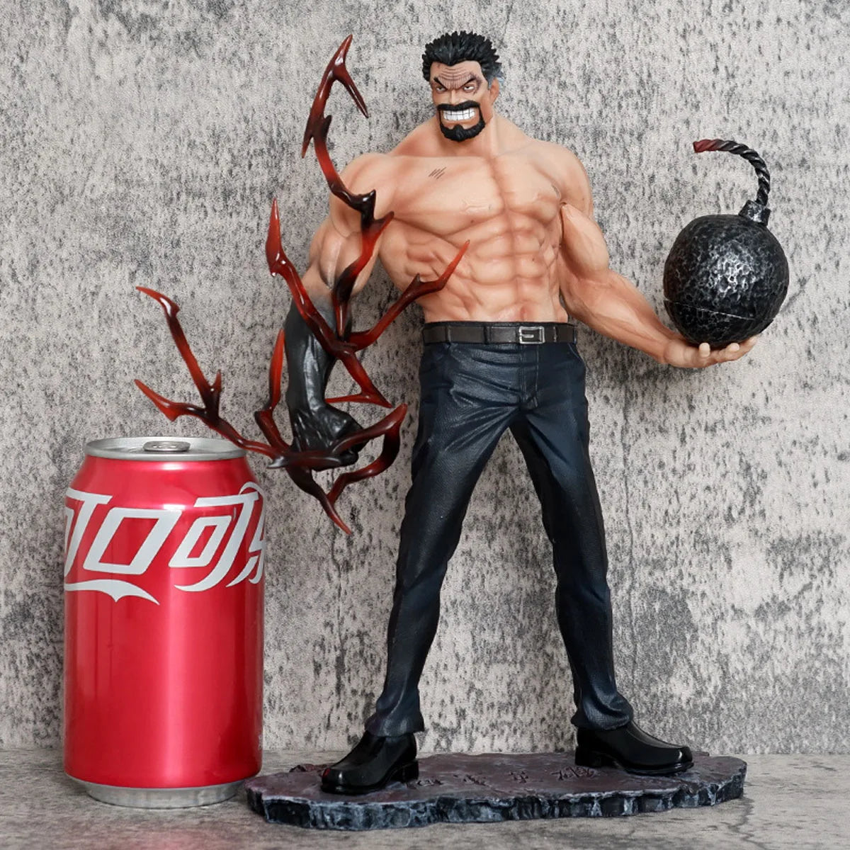 10inch One Piece Anime Figures Monkey D Garp Standing Posture Sculpture Scene