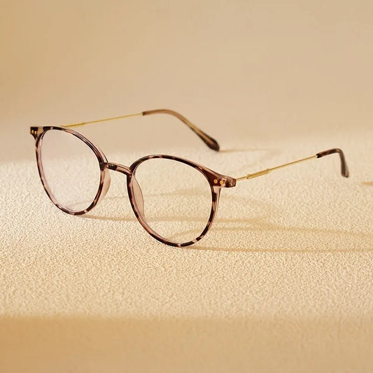 Stylish Millennial ultra-light material metal round frame blue blocking glasses for both men and women