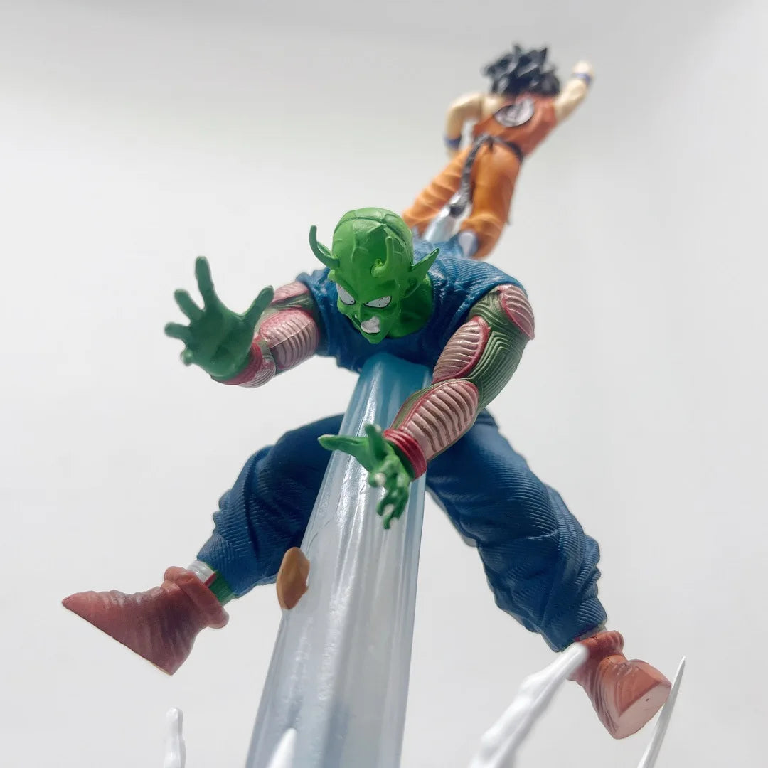 10 inches Dragon Ball Anime Figures Piccolo Vs Son Goku Battle Figurine Statue