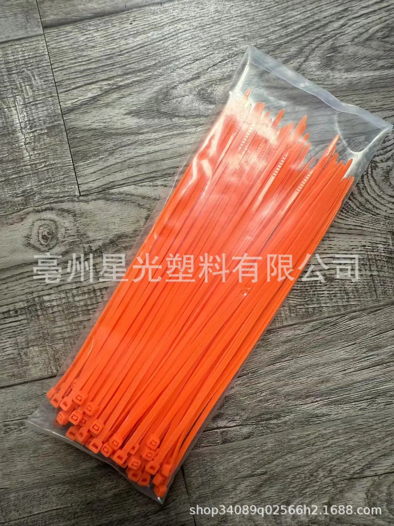 100PCS Colorful Self-Locking Nylon Cable Ties: Strong Multi-Color Zip Ties for Home Garden, Red Green Orange