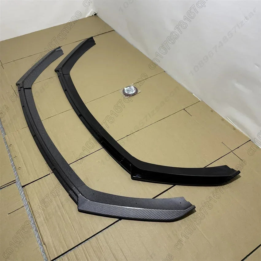 For Seat Leon 3 MK3 MK3.5 5F TDI TSI ST SC 2012-2019 Front Bumper Spoiler Diffuser Lip Lower Splitter Guard Body Kit Gloss Black