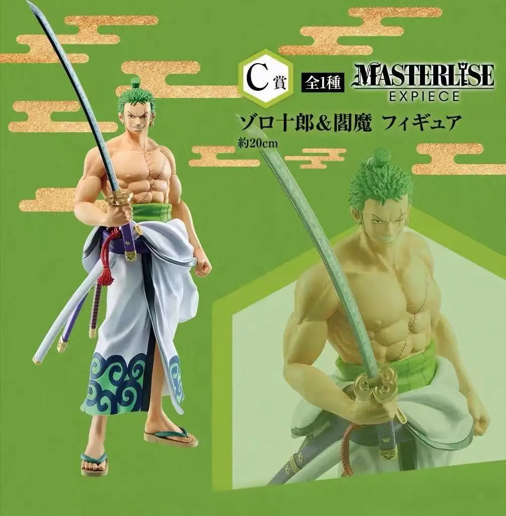 【IN STOCK】Original Bandai Ichiban Kuji One Piece Wano Country Roronoa Zoro Zorojuro C Prize Masterlise Expiece Figure