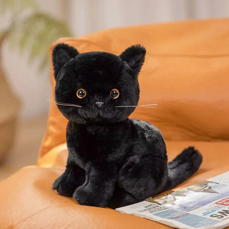26cm Stuffed Devon Rex Cats Plush Toy Simulation Pastoral Cat Cute Cat Pet Toys Lifelike Home Decor Birthday Gift For Children