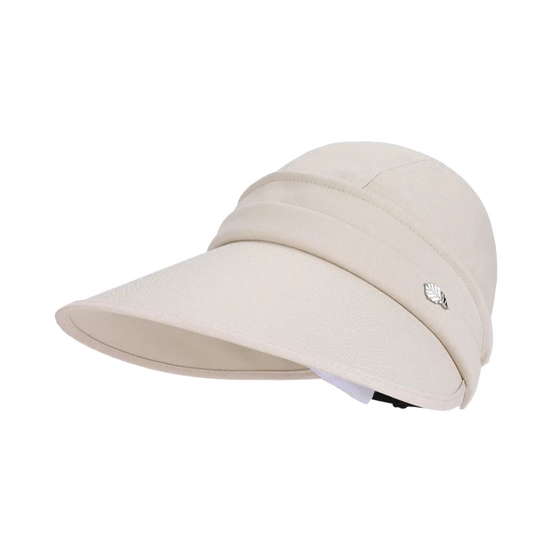 6176-New summer wide-brimmed sun-protective hat withdetachablebrimforeasyremoval. Convenient pop-up hat suitable for outdoor act