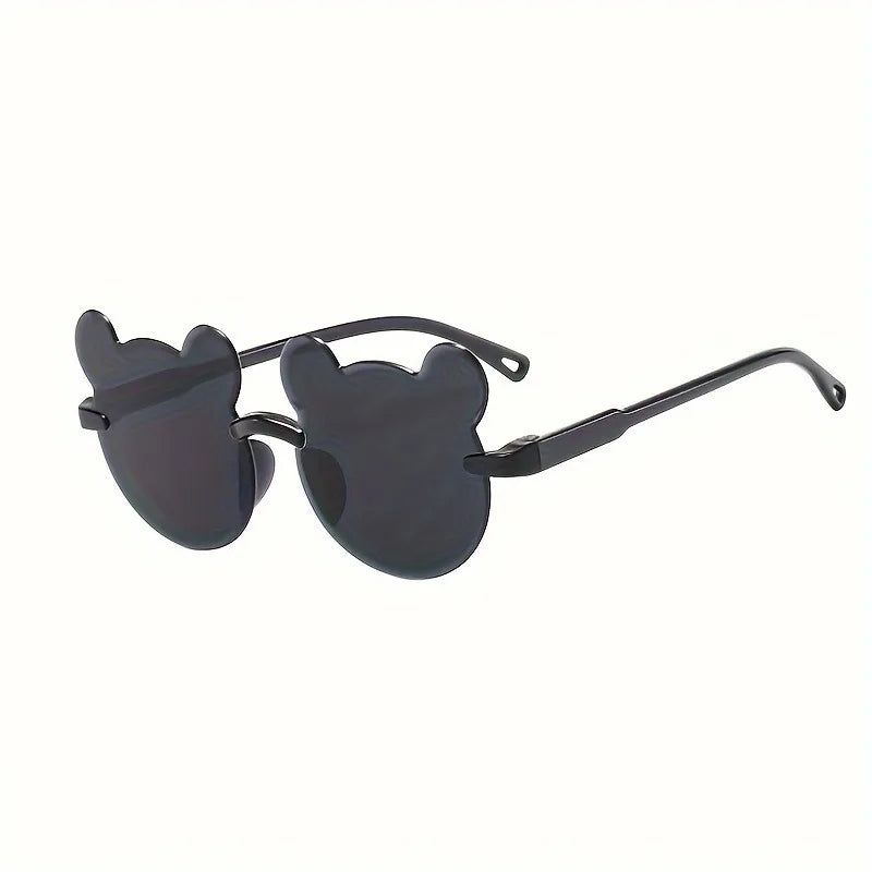 4pcs Cute Heart Bear Ear Shaped Fashion Glasses Perfect for Parties and Birthday Gifts New Year's Valentine's Day