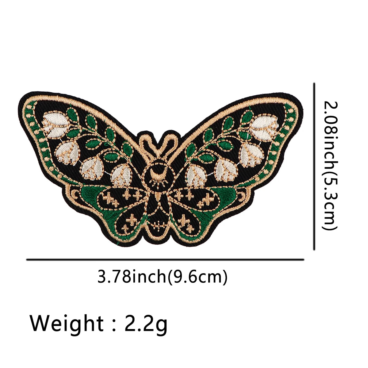 Butterfly Patches Embroidery Badges Iron On Patches On Clothes DIY Dress Jeans Hat Clothing Accesories Moth Applique Stickers