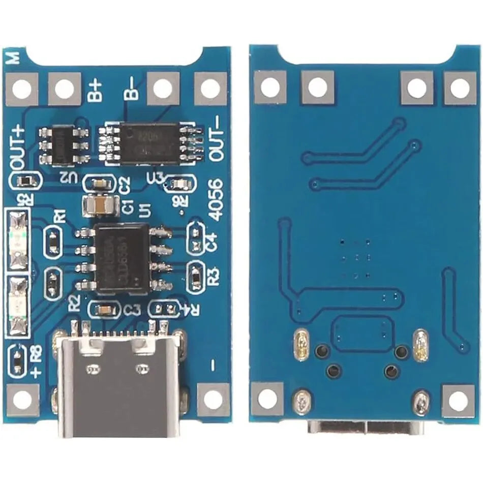 10pcs 5V 1A 18650 TP4056 Lithium Charging Lithium Battery Charging Board Type C Charge Module With Protection board