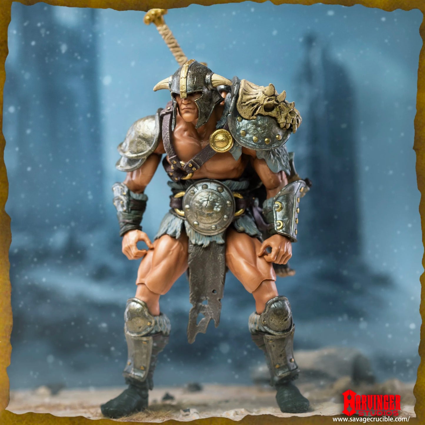 Harbinger Studios 1/12 7"Action Figure Savage Crucible Wave 2 Barbarian Model