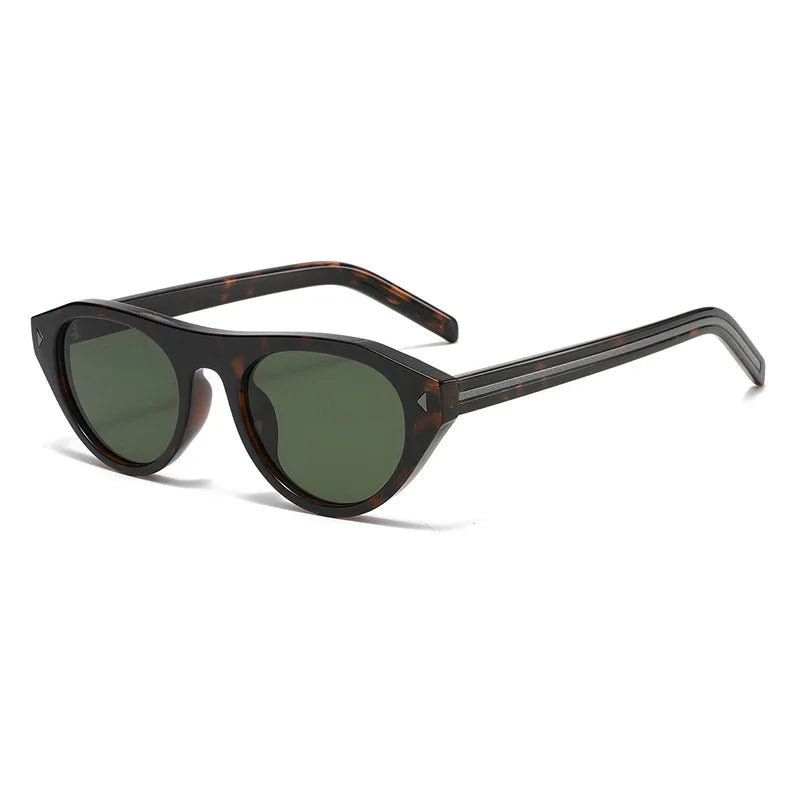 JNPCXI New Cat Eye Candy Color Designer Sunglasses Women Fashion Ins Oval Sun Glasses Rivets Y2K Shades