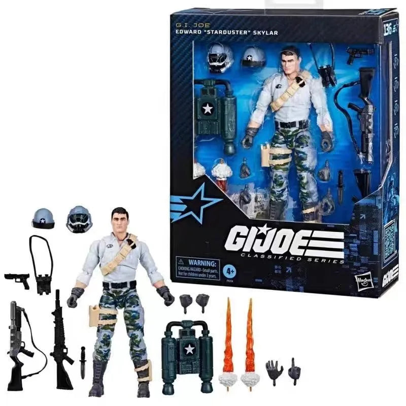 Original Hasbro G.I. Joe Classified Series 136 Edward 'Starduster' Skylar Action Figure Collection Toys Ornaments