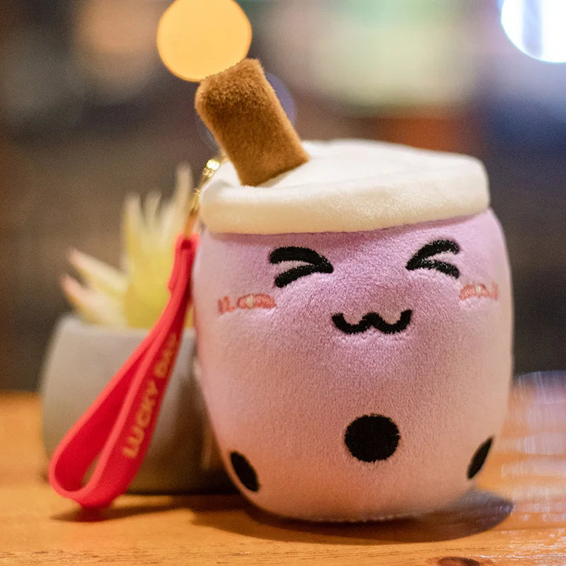 10CM Cute Small Mushroom Plush Toy Creative Stuffed Pendant Doll Red Mushroom Keychain For Kids Girls Holiday Gifts