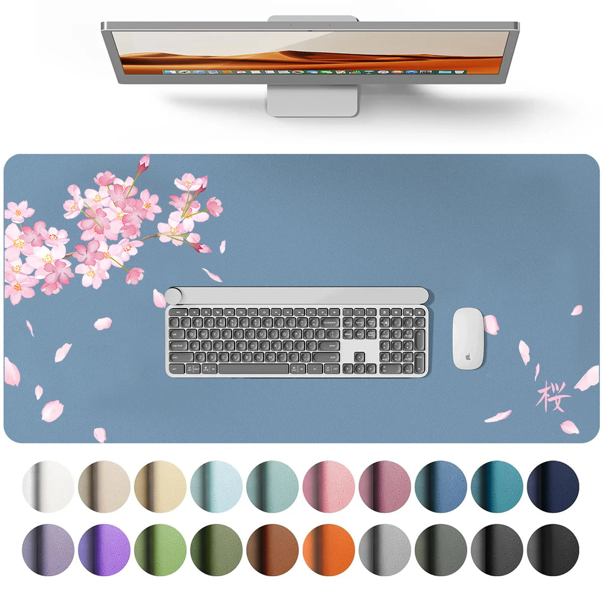 Mouse Pad Large Office Desk Mat ,Waterproof PU Leather Desktop Keyboard Desk Pad Gaming Mousepad Desk Writing Pad for home