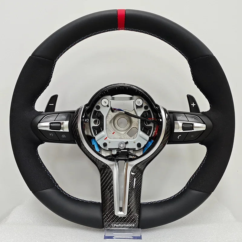 Carbon Fiber Half-Suede Steering Wheel M Sport for BMW M3 M5 F10 F30 F20 F21 F22 F31 F32 F33 F34 F36 F15 F16 F25 F26 F01 F07