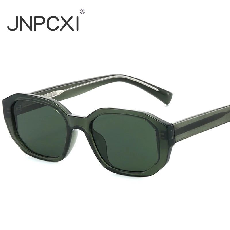 JNPCXI Ins Popular Small Square Sun Glasses for Women Men Quality Stainless Steel Core CP Frames UV400 Fashion Sunglasses Men