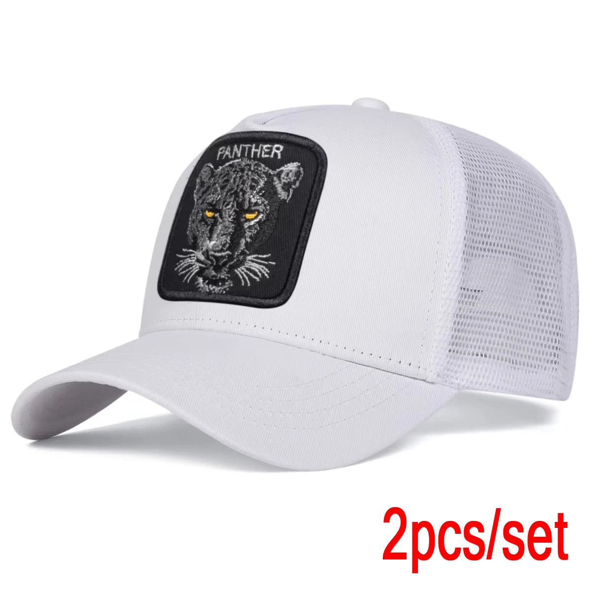 Unisex PANTHER Embroidery Baseball Net Caps Spring Outdoor Adjustabl Casual Hats