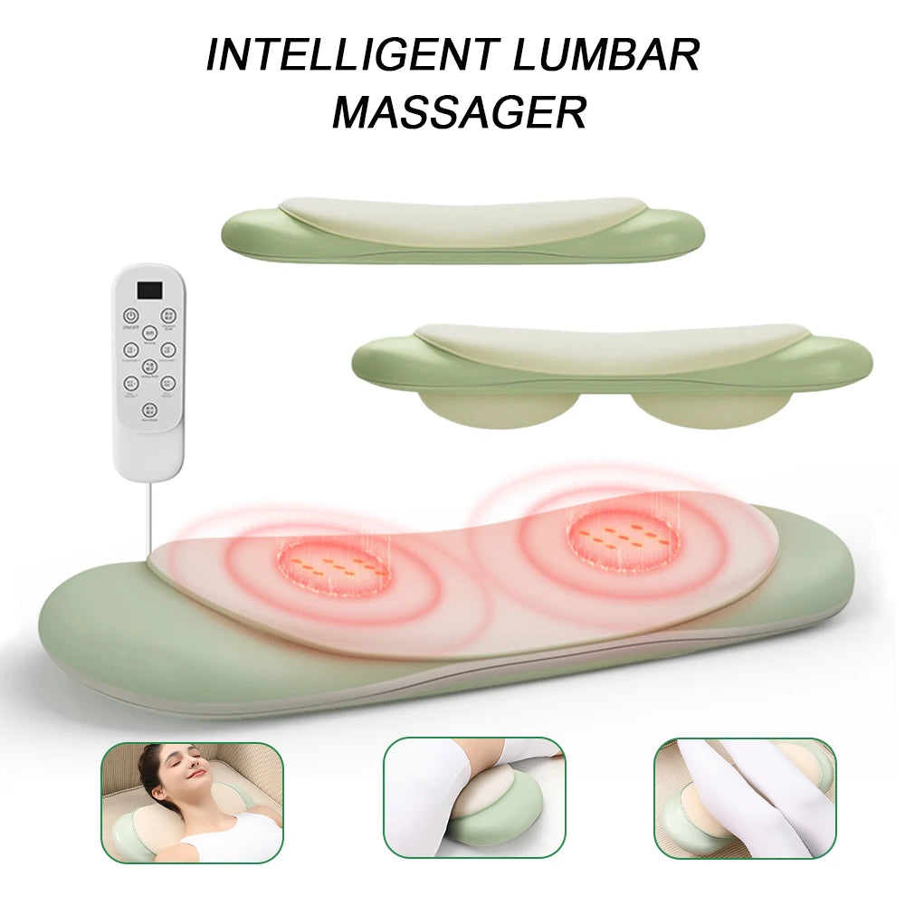 Electric Waist Traction Massager Height Adjustable Up Down Airbag Vibration Lumbar Massager Waist Spine Support Massage Machine