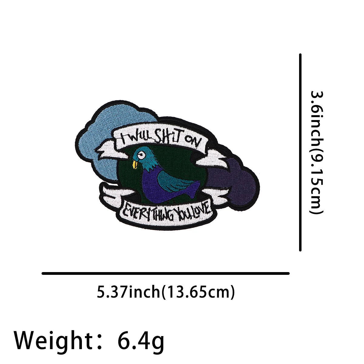 Rainbow LGBT Embroidered Patches on Clothes DIY Animal Applique Encouragement Inspirational Quotes Patches For Clothing Stickers