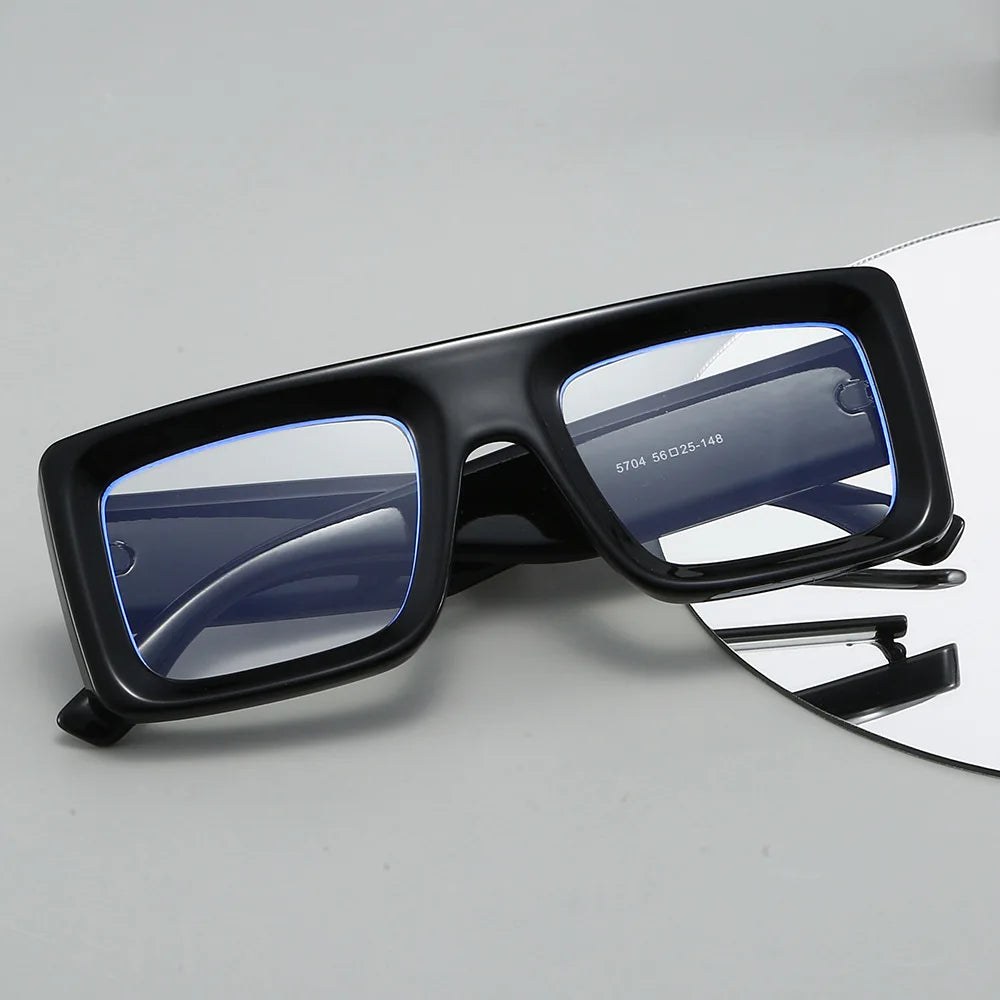 JNPCXI New Square Colorful Women Glasses Frame Fashion Polygon Clear Anti Blue Light Eyewear Men Optical Leopard Frame