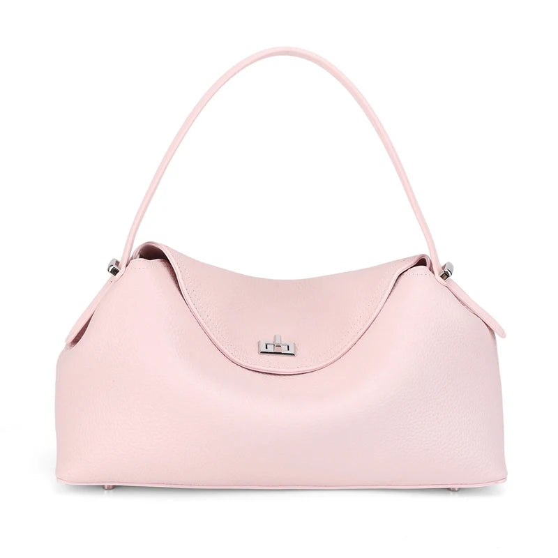Genuine Leather Tote Bag for Women Large Capacity Cowhide Shoulder Bag Patchwork Commute Handbag Luxury Designer Crossbody Bag