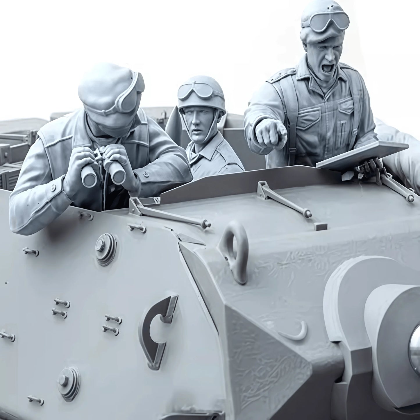 High Quality 1/16 Resin Model Character Kit GK, Tank Member Commander, Unpainted Assembly Kit