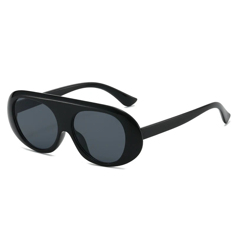 JNPCXI Retro Pilot Sunglasses Women Fashion Tea Tea Gradient Shades UV400 Men Punk Sun Glasses