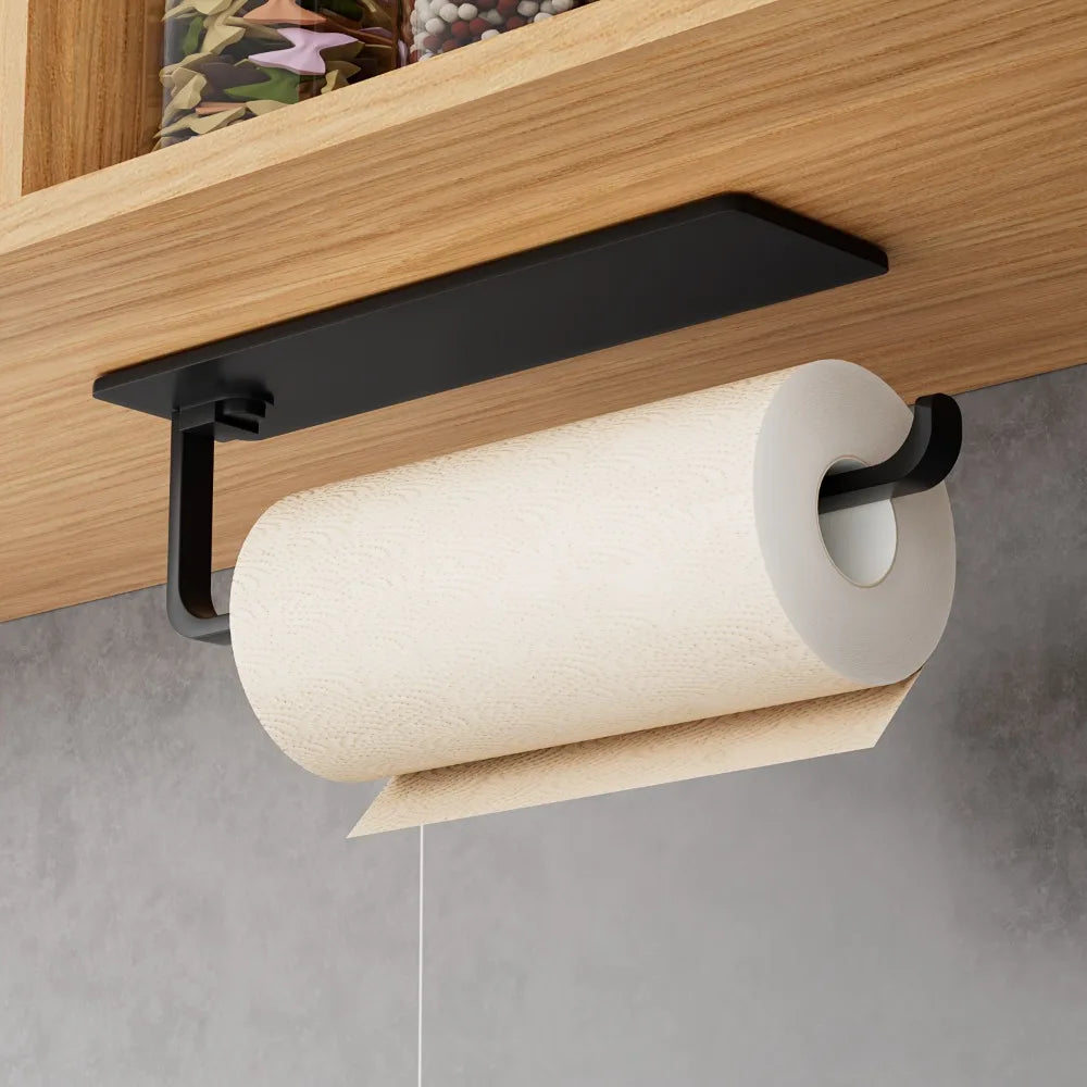 1pc Kitchen Towel Holder - Hanging Paper Towel Dispenser That Fits Under Cabinets, Designed To Save Space, for Bathrooms, Home