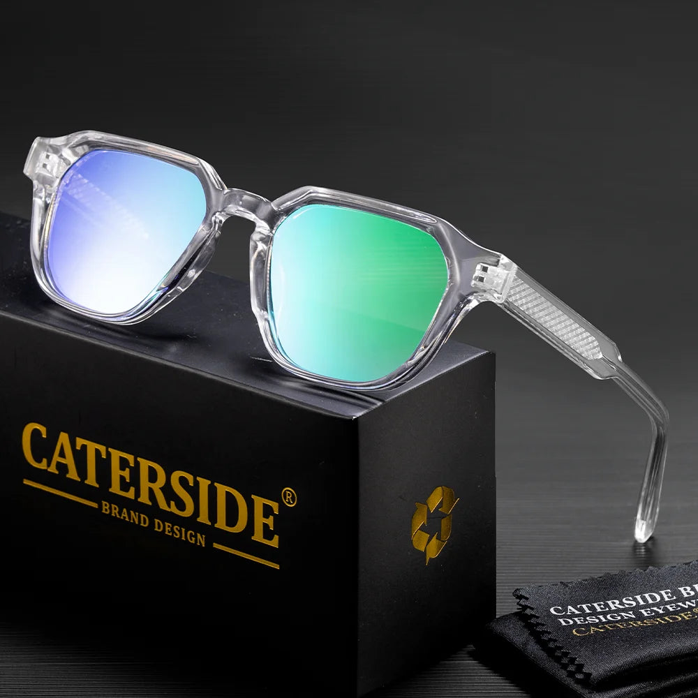 CATERSIDE Fashion Men's Sunglasses Square Frame Luxury Brand Design Sun Glaasses Women's Outdoor Travel Beach Glasses Uv400