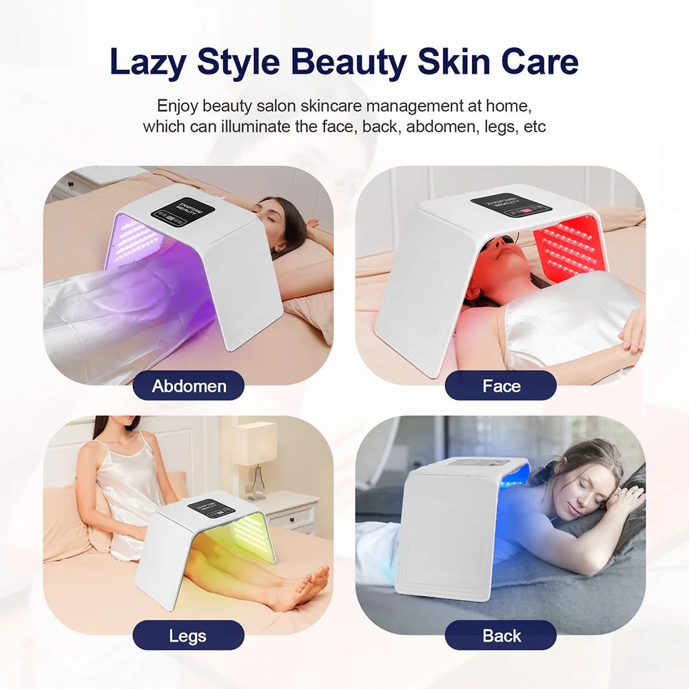160 LEDs Foldable 7 Colors LED Photon Machine Face LED Mask PDT Machine Home Use Beauty Salon LED Facial Body SPA Mask Skin Care