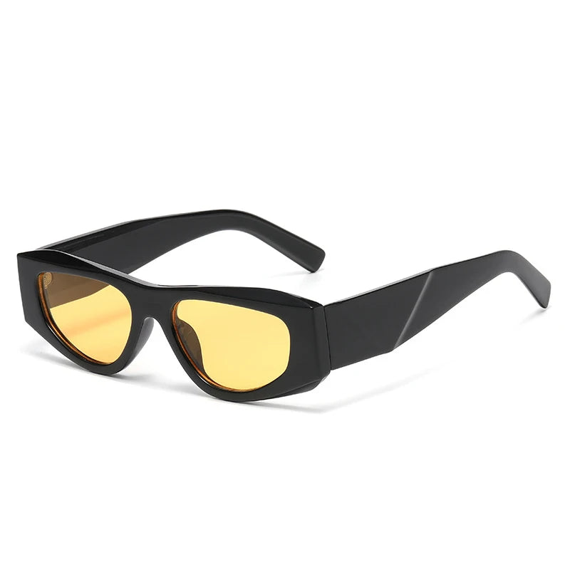 JNPCXI New Irregular Square Women Sunglasses Leopard Gradient Shades UV400 Men Brand Designer Trending Punk Sun Glasses