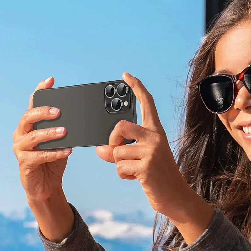 3Pcs Diamond Purple Camera Lens Protector iPhone 11-15 ProMax 14/13 Mini 15 Plus