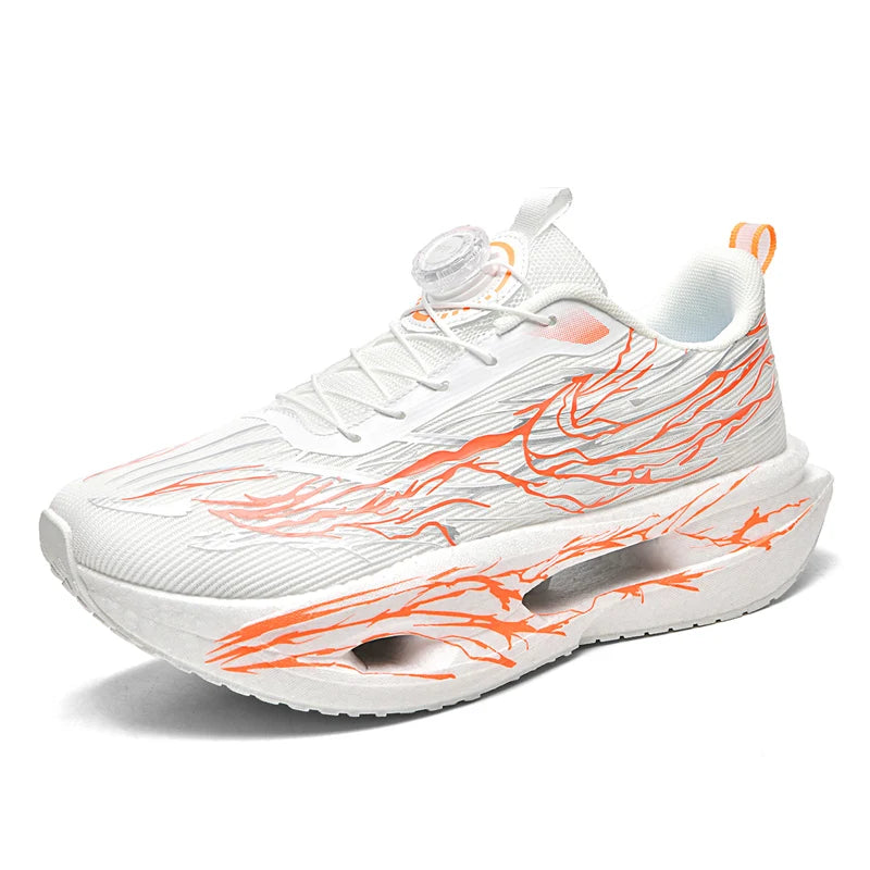 Men Running Shoes Carbon Plate Speciality Marathon Sports Shoes Breathable Lightweight Women's Comfortable Nonskid Sneakers