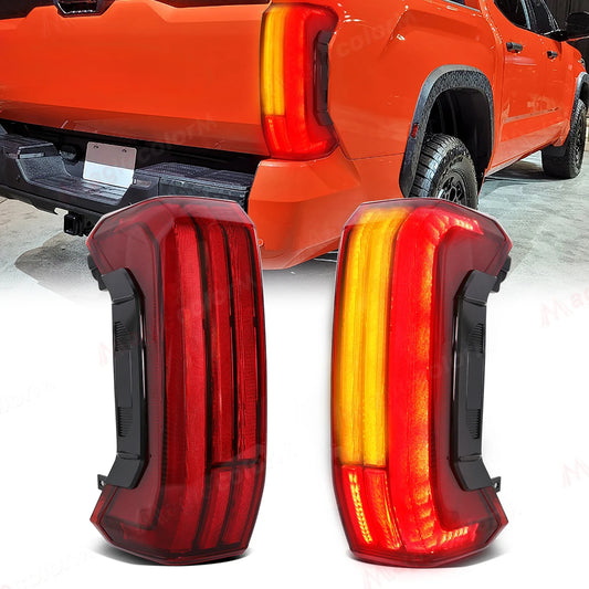 Pair Of Car Tail Light Assembly For Toyota Tundra 2022 2023 2024 US Version Rear Driving Warning Brake Turn Signal Tail Lamps