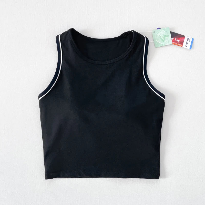 Women's yoga fitness exercise vest seamless breathable shockproof yoga vest