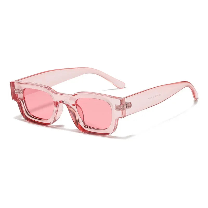 JNPCXI Polarized Ins Popular Fashion Small Square Sunglasses Women Retro Punk Shades Men Trending Sun Glasses UV400