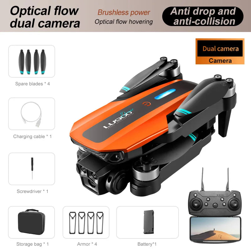 LU200 Drone 8K GPS Pro HD Aerial Photography Triple-Camera WIFI Omnidirectional
