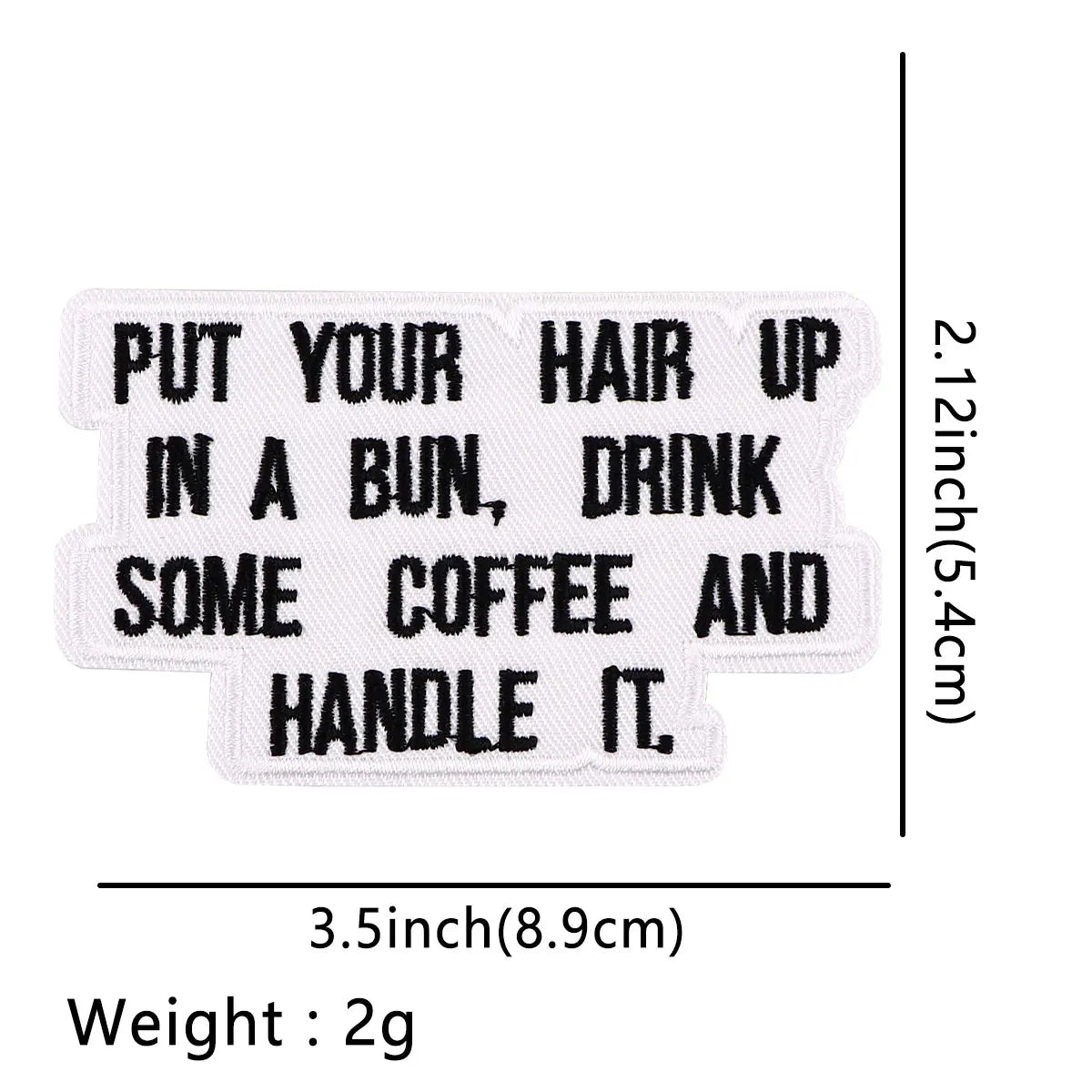 Caution Patch Funny Quotes Iron-On Patches For Clothing Stickers Snacks Embroidered Patches On Clothes DIY Clothes Stripes