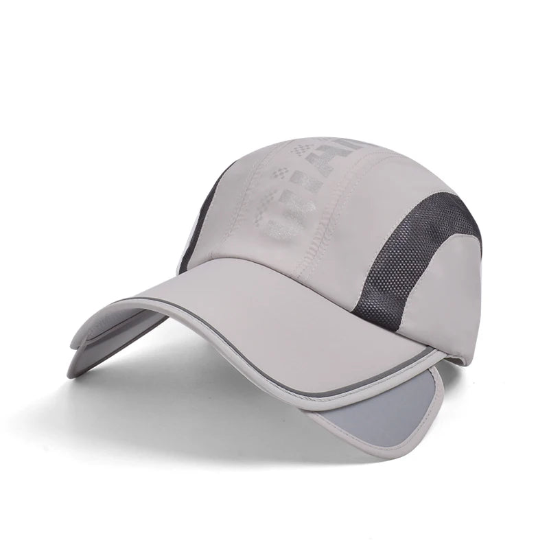 8868Summer protection hat women's outdoor cycling retractable large brimmed visor quick drying waterproof breathable duck tongue