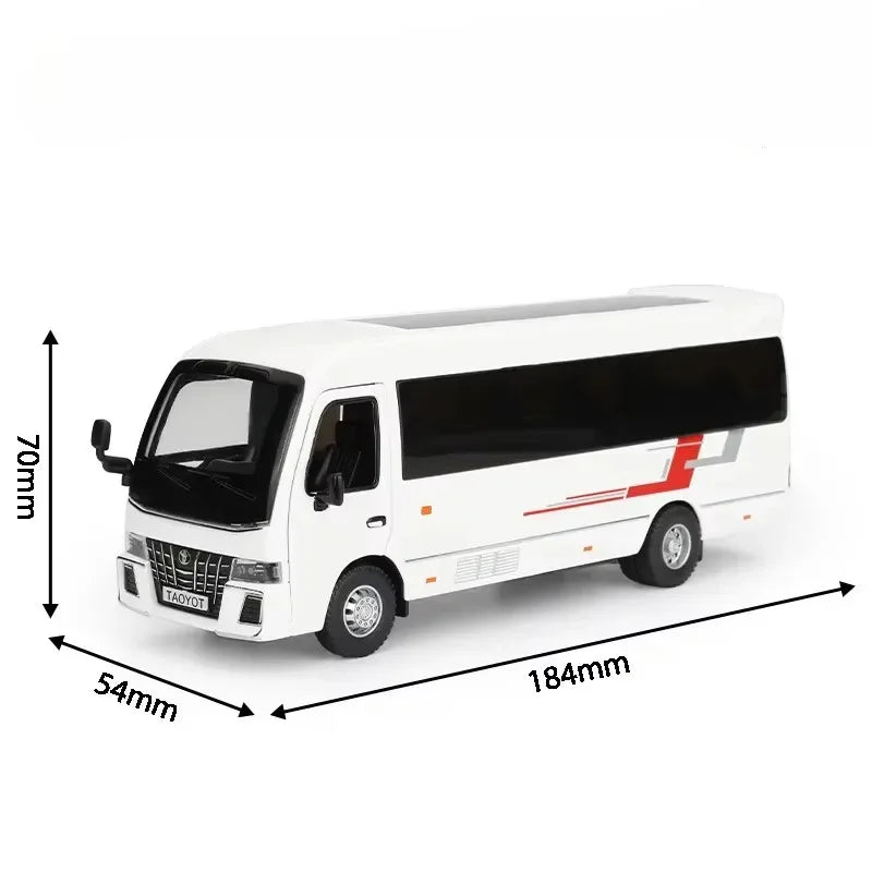 1:32 Sprinter Coaster Alloy Diecast Toys Cars Models Vehicles Pull Back with Sound Light Miniature Vehices Children's Ornaments