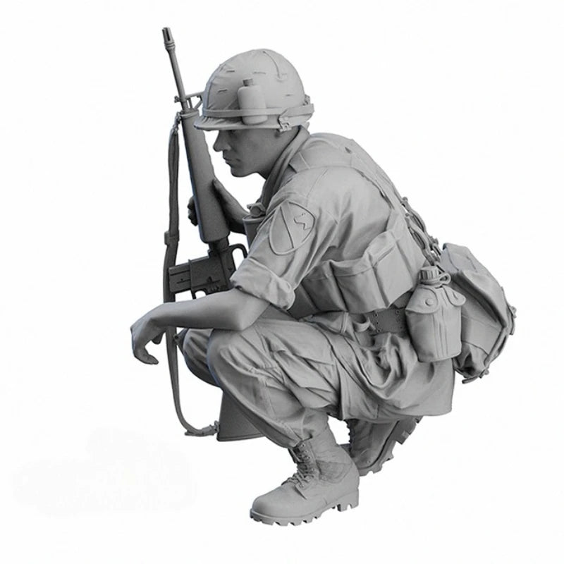 1/16 Scale Diecast Resin Figure Kit Vietnam War US Army Unassembled & Unpainted